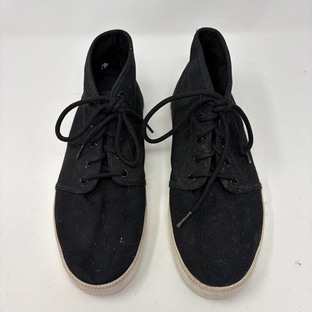 Timberland men's Groveton Chukka boots canvas 8.5 black lace up sneakers